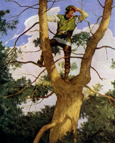Illustration for The Black Arrow by Robert Louis Stevenson by Newell Convers Wyeth